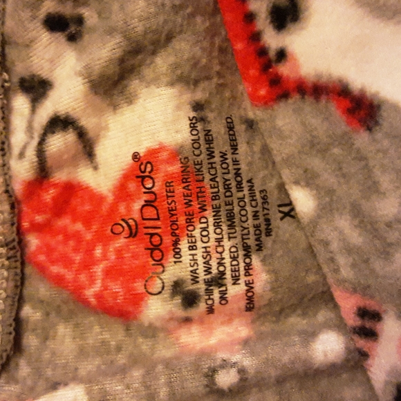 Cuddl duds lightweight fleece PJ Bottoms Woman's XL - Picture 2 of 3